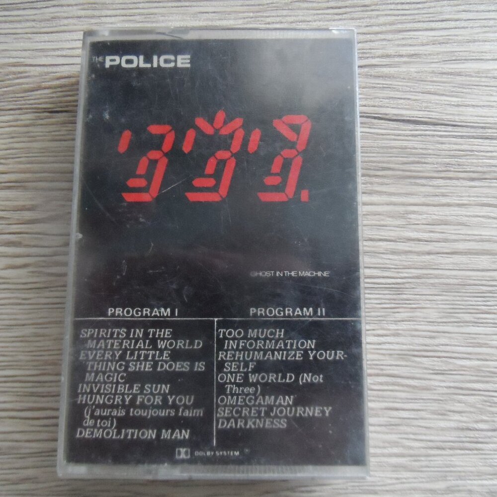 1981 The Police "Ghost In The Machine" Cassette Tape